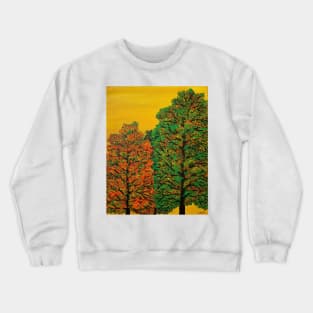 Autumn Trees At Dawn Crewneck Sweatshirt